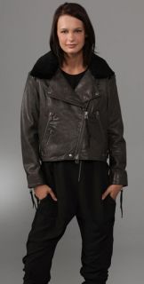 Acne Leather Rita Moto Jacket