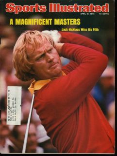  Sports Illustrated Jack Nicklaus Wins 5th Masters Jack Niclaus Cover