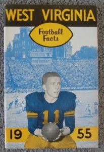 1955 West Virginia University Mountaineers NCAA Football Press Media