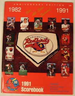 Louisville Redbirds St Louis Cardinals 1991 Program