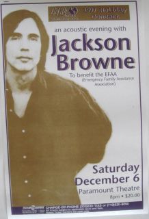 Jackson Browne 1997 Acoustic Evening Concert Poster