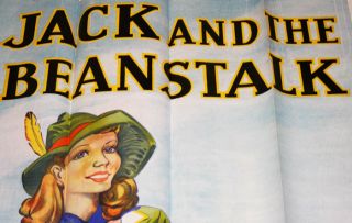  Sheet Americana Jack The Beanstalk Litho Theater Poster Pin Up