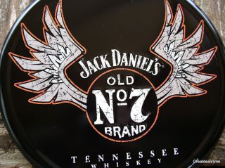 JD Jack Daniels Old No 7 Whiskey Wings Metal Home Decor Sign Man Cave
