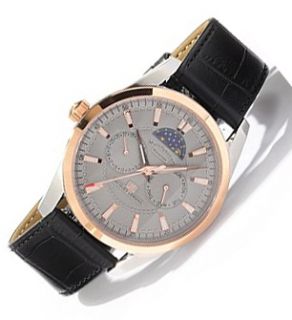 Jacques LeMans Moon Phase Left Handed Rose Gold New