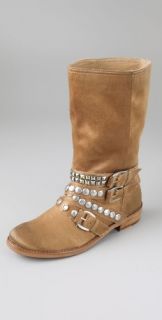 Ash Cult Studded Motorcycle Boots