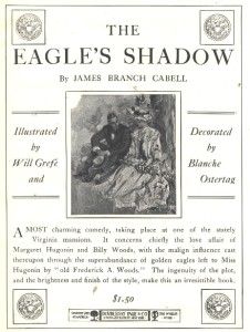  Ad Book The Eagles Shadow James Branch Cabell Ostertag Grefe