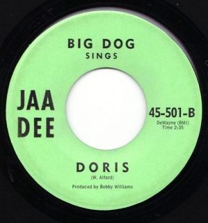 Big Dog w Group Doris on Jaa Dee 501 1st Press from 1962 Hear