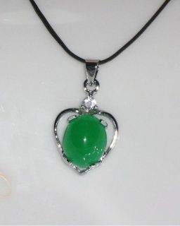 Green Jade Pendant for Necklace Gift for Wedding Evening Dresses Ball