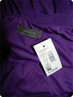 New Jacqui E BNWT Womens Purple Dress Sz M or 12 RRP$139 95