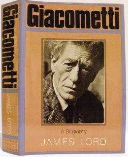 Giacometti A Biography by James Lord 1st Ed Fine Fine