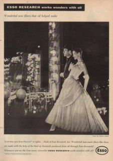  Research Oil Refinery Photo Charles James Gown Dacron Fiber 50s Ad