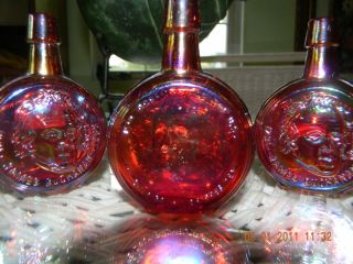 President James B. Buchanan Carnival Glass Bottle/Decanter Wheaton