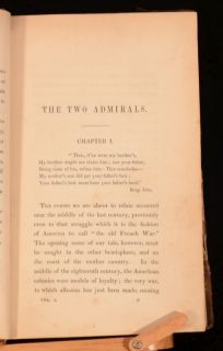 1842 3VOL James Fenimore Cooper The Two Admirals A Tale of The Sea