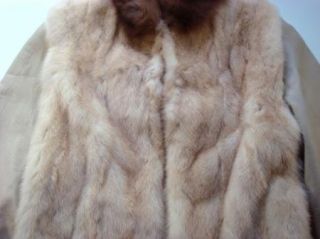 Vintage Genuine Real Fur Estate Jacket Coat Womens