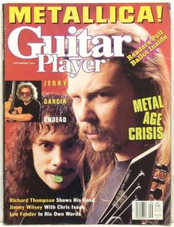 Guitar Player Magazine Metallica James Hetfield Kirk Hammett Jerry