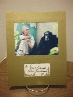 Jane Goodall Autograph Primnate Expert Display Signed Signature COA