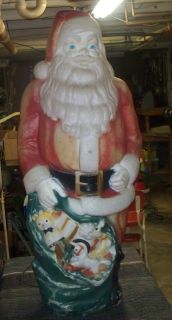 Vintage Empire Santa Clause Light Blow Mold Plastic Christmas Bag of