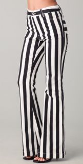 alice + olivia High Waisted Striped Pants