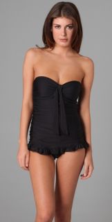 Ella Moss Solid Ruched One Piece