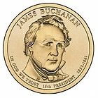 One Coin 2010 James Buchanan Gold Dollar from Roll