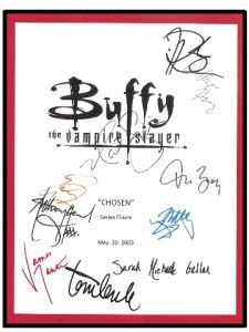Buffy The Vampire Slayer Chosen Series Finale Signed Script Rpt