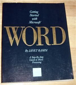 Getting Started w Microsoft Word Janet Rampa 1984