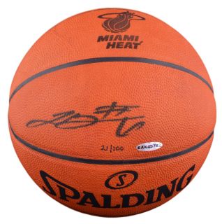 Lebron James Signed Limited Edition Logo Basketball 21 100 Upper Deck