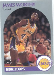 1990 James Worthy NBA Hoops Card 163 La Lakers UNC