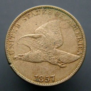 1857 Flying Eagle Cent XF US Coin