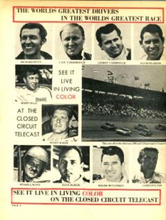 1970 Daytona 500 NASCAR Advertising Booklet
