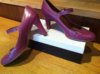 Marc by Marc Jacobs Raspberry Mauve Mary Jane Heel Pumps Size 9