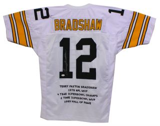 Terry Bradshaw Signed Autographed Steelers Jersey JSA W210191