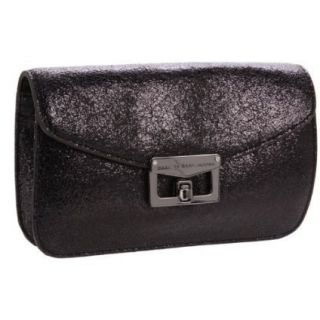 MARC BY MARC JACOBS BIANCA JANE AT THE DISCO METALLIC BLACK CLUTCH