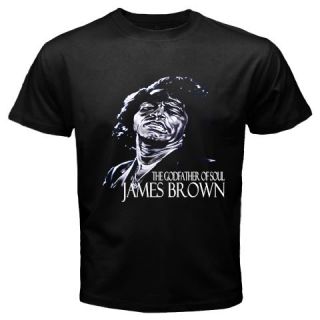 New James Brown The Godfather of Soul Black T Shirt