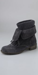 Boutique 9 Napolita Suede Booties with Wool Cuff