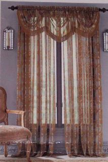 JC Penney Rod Pocket Curtain Set Darien Silver