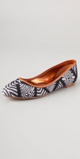 Twelfth St. by Cynthia Vincent Sage Printed Ballet Flats