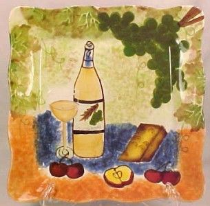 Colorful Wine Cheese Plate Jay Import Co Grapes Fruit