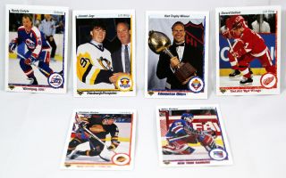 Jaromir Jagr Mike Richter and Others 1990 91 Upper Deck NHL Hockey