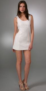 Caroline Hedaya Linen Cutout Dress