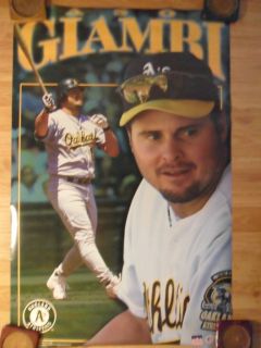 MLB Baseball Poster Jason Giambi Oakland AS