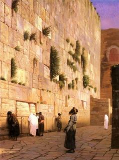 Solomon s Wall Jerusalem Jean Leon Gerome Repro Oil
