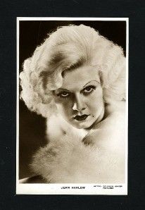 Vintage Jean Harlow UK Postcard 1930s Beautiful Girl