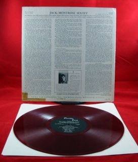 Jack Montrose Sextet LP Pacific Jazz Mono DG Orig Red Vinyl