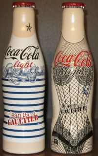 Jean Paul Gaultier Coca Cola Aluminium Full Set of 2 Bottles Finland
