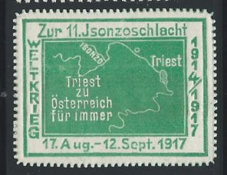 Austria Poster Stamp 1917 Weltkrieg