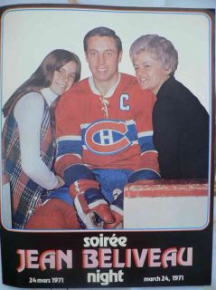 1971 Montreal Canadiens Jean Beliveau Night Kit