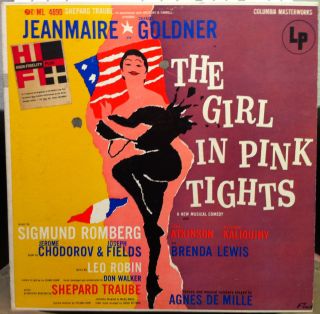 ORIGINAL CAST the girl in pink tights LP VG+ ML 4890 ED1 CBS 1954