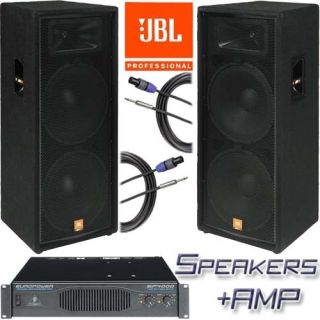 JBL JRX 125 JRX125 15 2 Way Speaker PA Amp Cables