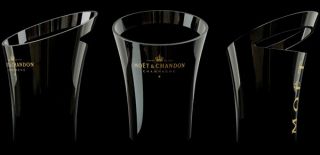  Chandon Champagne Ice Bucket by Jean Marc Gady Black Brand New